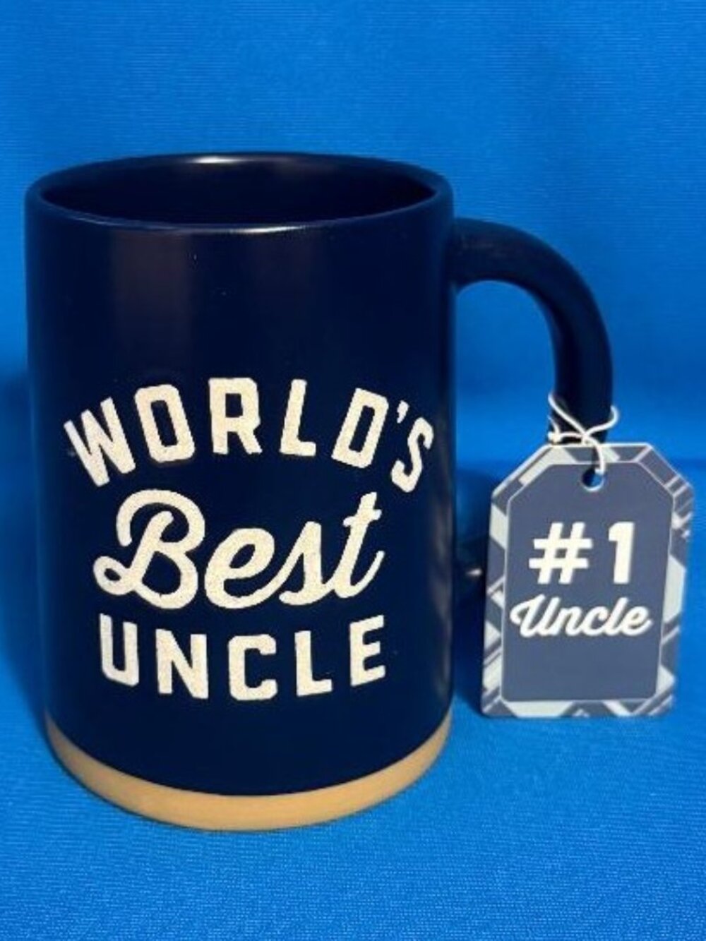 NEW ~ NWT & GREAT GIFT ~ WORLD'S BEST UNCLE MUG / CUP WITH # 1 UNCLE GIFT TAG